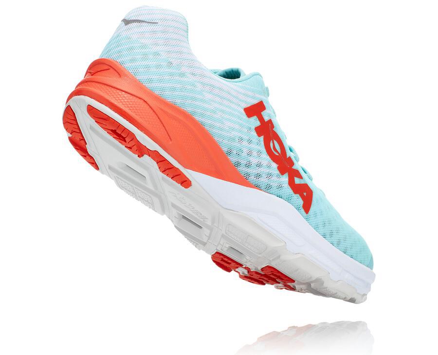 Hoka One One Mens Running Shoes - EVO Carbon Rocket - Blue - SJXN29301